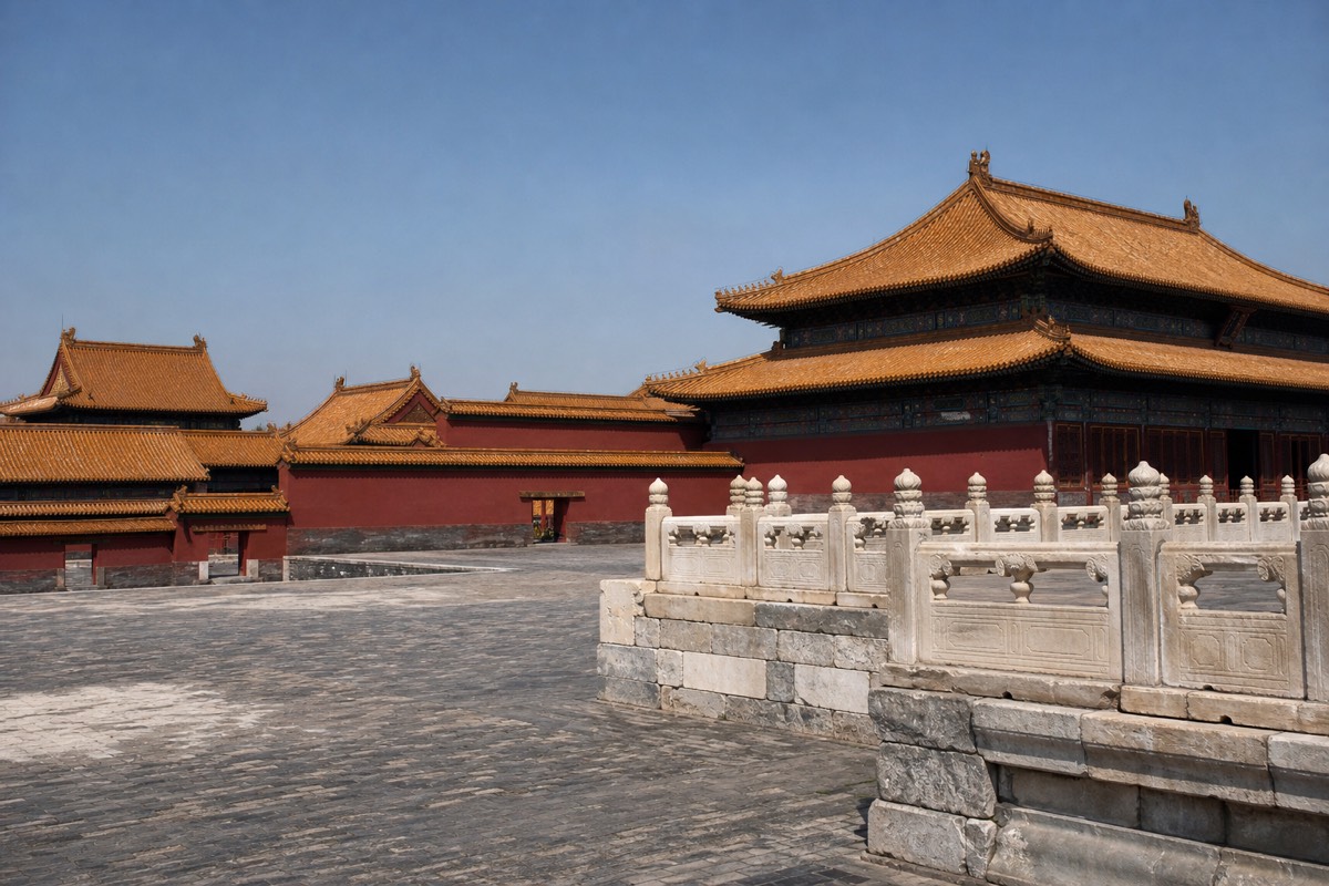 The Forbidden City in central Beijing