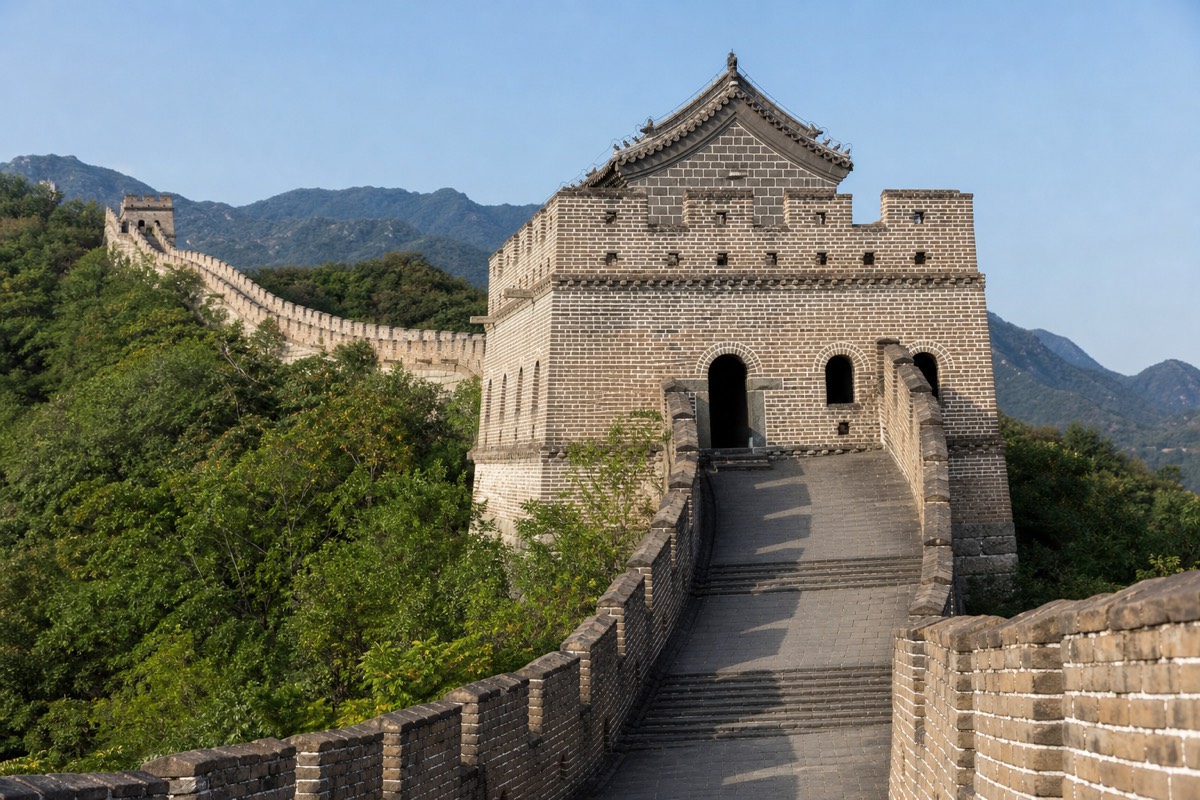 The restored Great Wall at Mutianyu